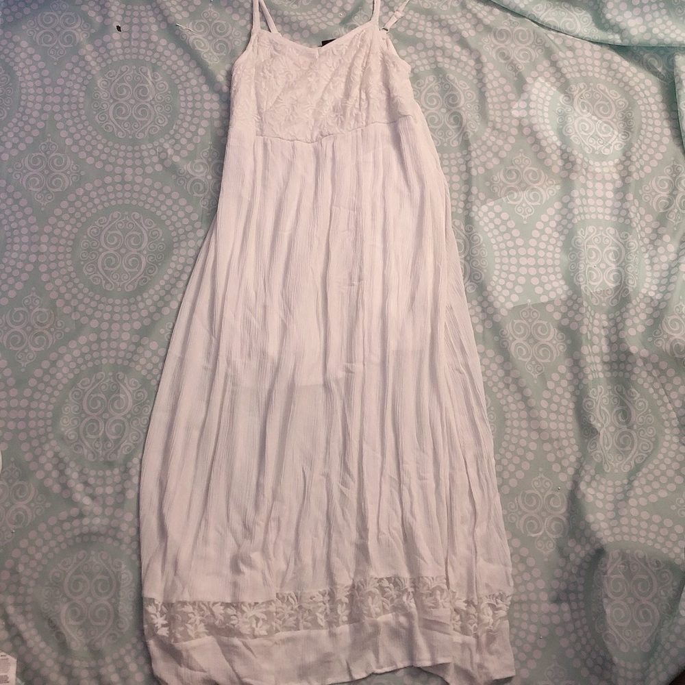 Torrid 1 White Crepe Summer Maxi Dress 14, 16